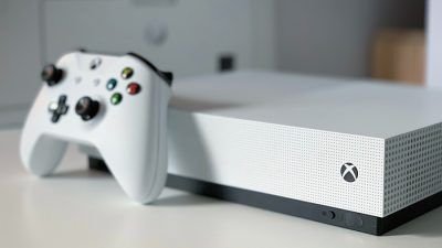 Video game console Xbox and Xbox gaming controller