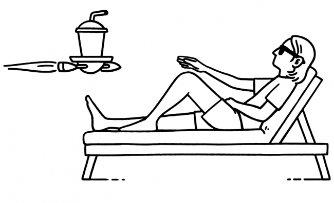 Woman enjoying the benefits of rural fibre broadband