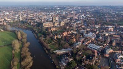 Worcester from above