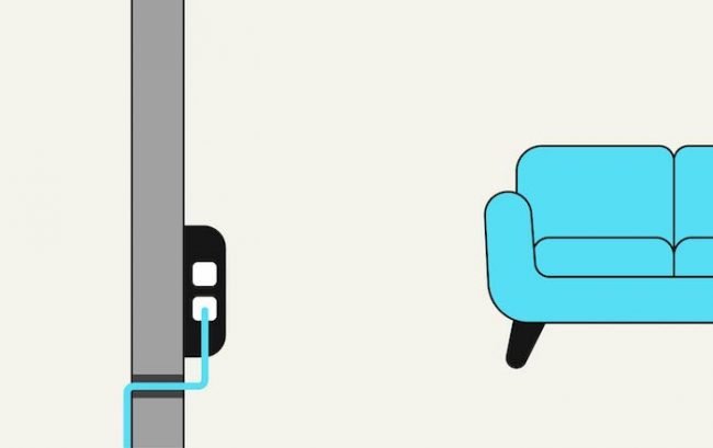 Illustrating how the fibre cable enters your property.