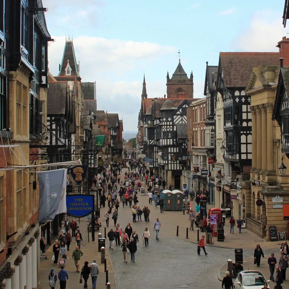 Chester high street Cheshire